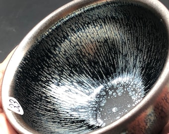 Black base,Copper rabbit fur,Tenmoku, jianzhan,tea cup no handle,tea cup,improve taste,gift for him her, Chen Yao