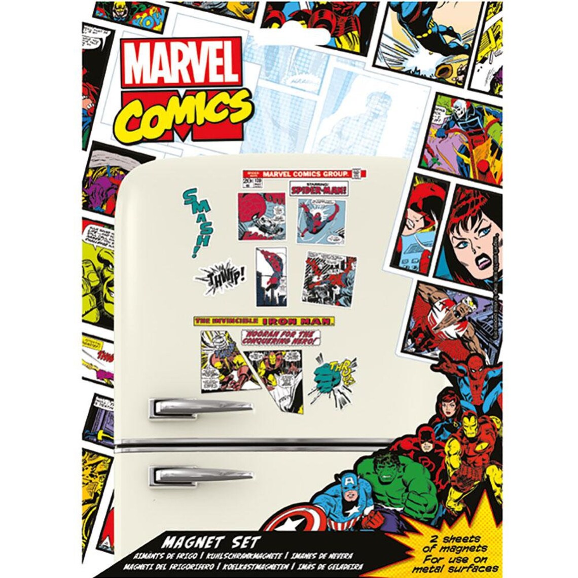 Marvel Comics Fridge Set Etsy