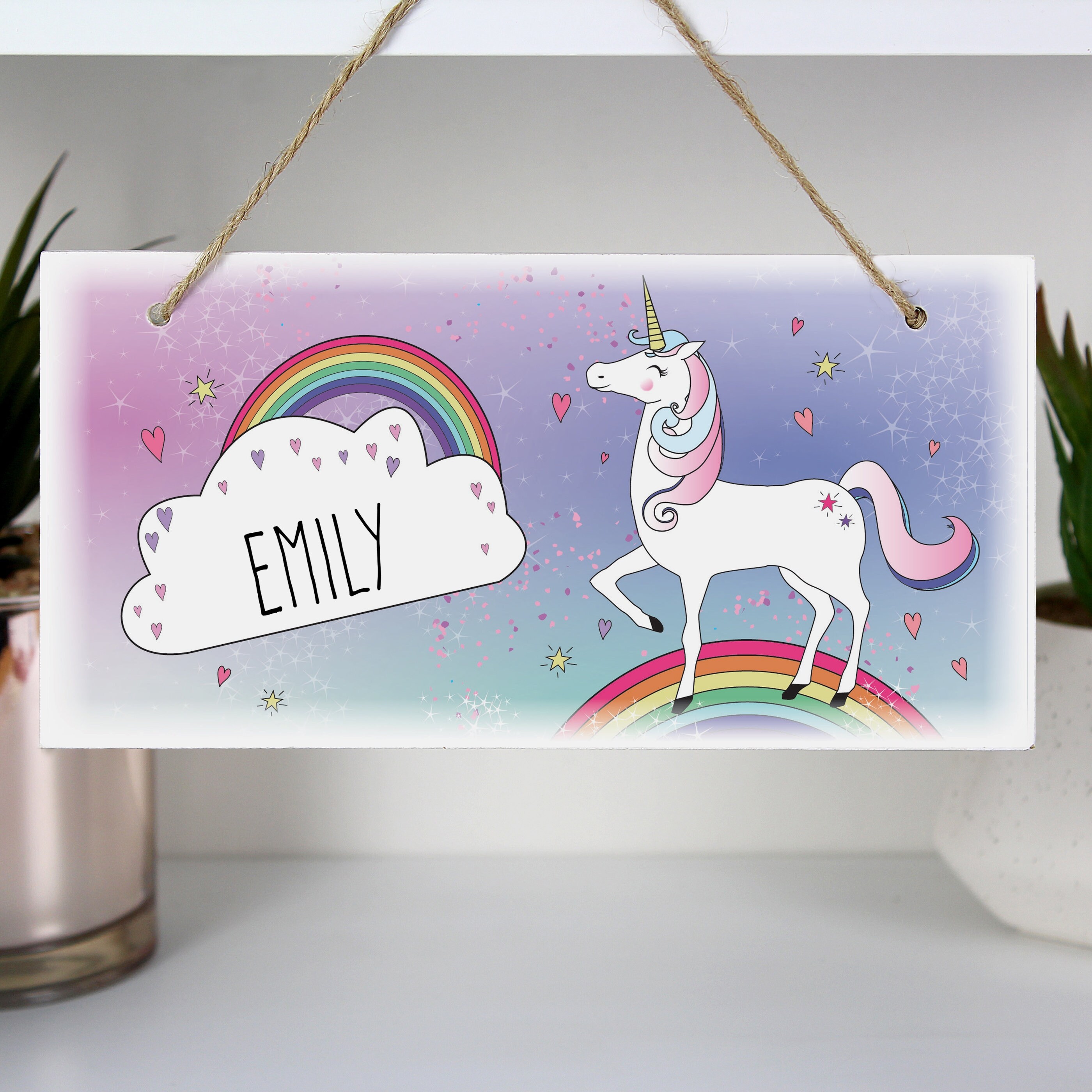 Unique Customised Personal Unicorn Wooden Sign Etsy