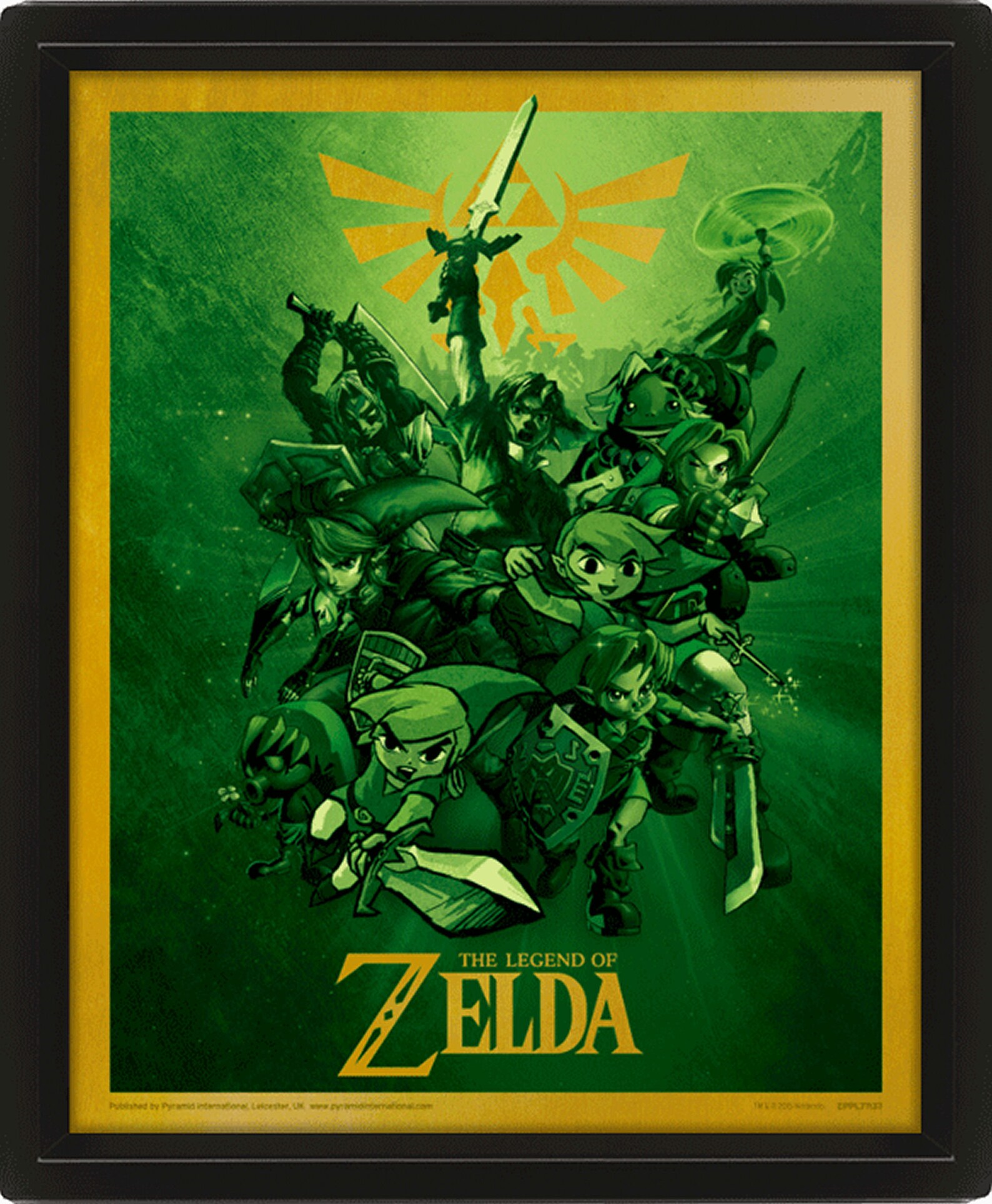 The Legend Of Zelda Framed 3D Picture Etsy