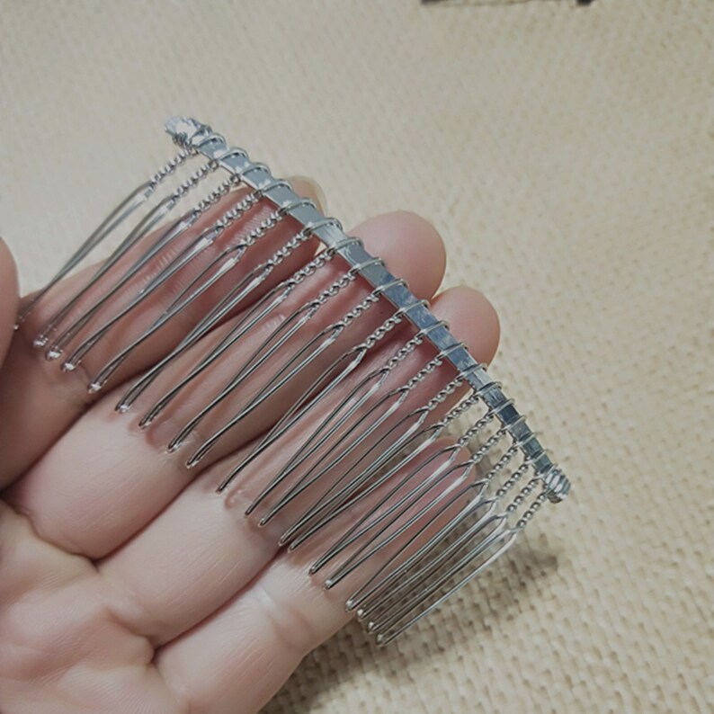 5Pcs 20Teeth 37x75mm Antique Bronze Hair Comb Silver Tone Hair Comb Gold Tone Hair Comb Black Hair Comb Wedding Bridal Hair Comb