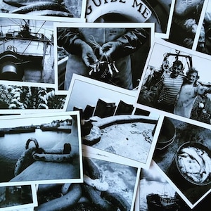 Nautische briefkaart Pack van 14 zwart-wit foto &#39;s