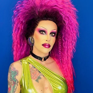 Rocker Emo Punk Mohawk Mullet Custom Drag Queen Lace Front Wig - Etsy