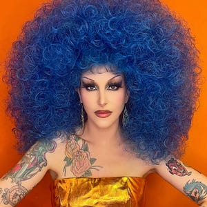 Mega Curl Disco Perm  - Custom Drag Queen Lace Front Wig