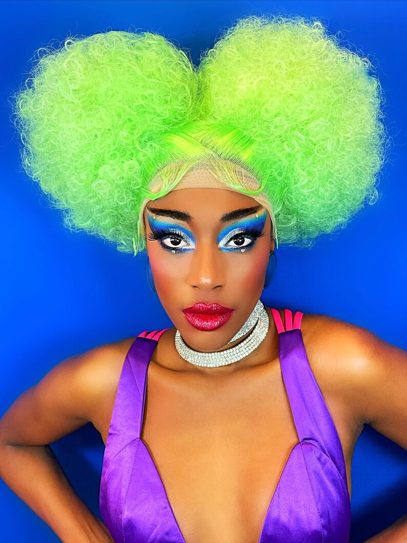 Custom Bunches Lace Front Drag Wig Etsy