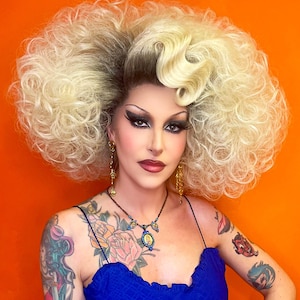 Luxe Bouncy Curls - Custom Drag Queen Lace Front Wig