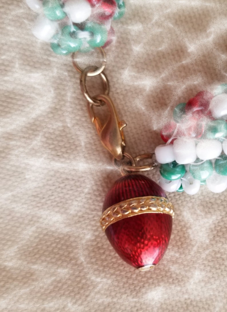 Bracelet with Christmas Colors