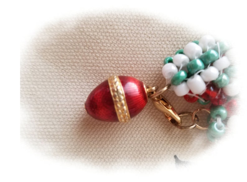 Bracelet with Christmas Colors