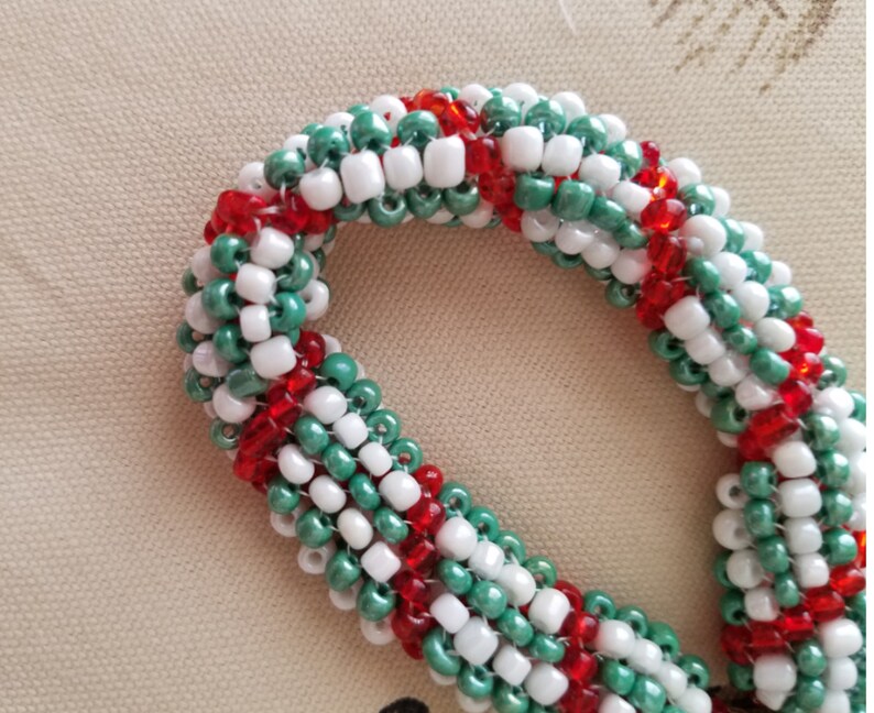 Bracelet with Christmas Colors