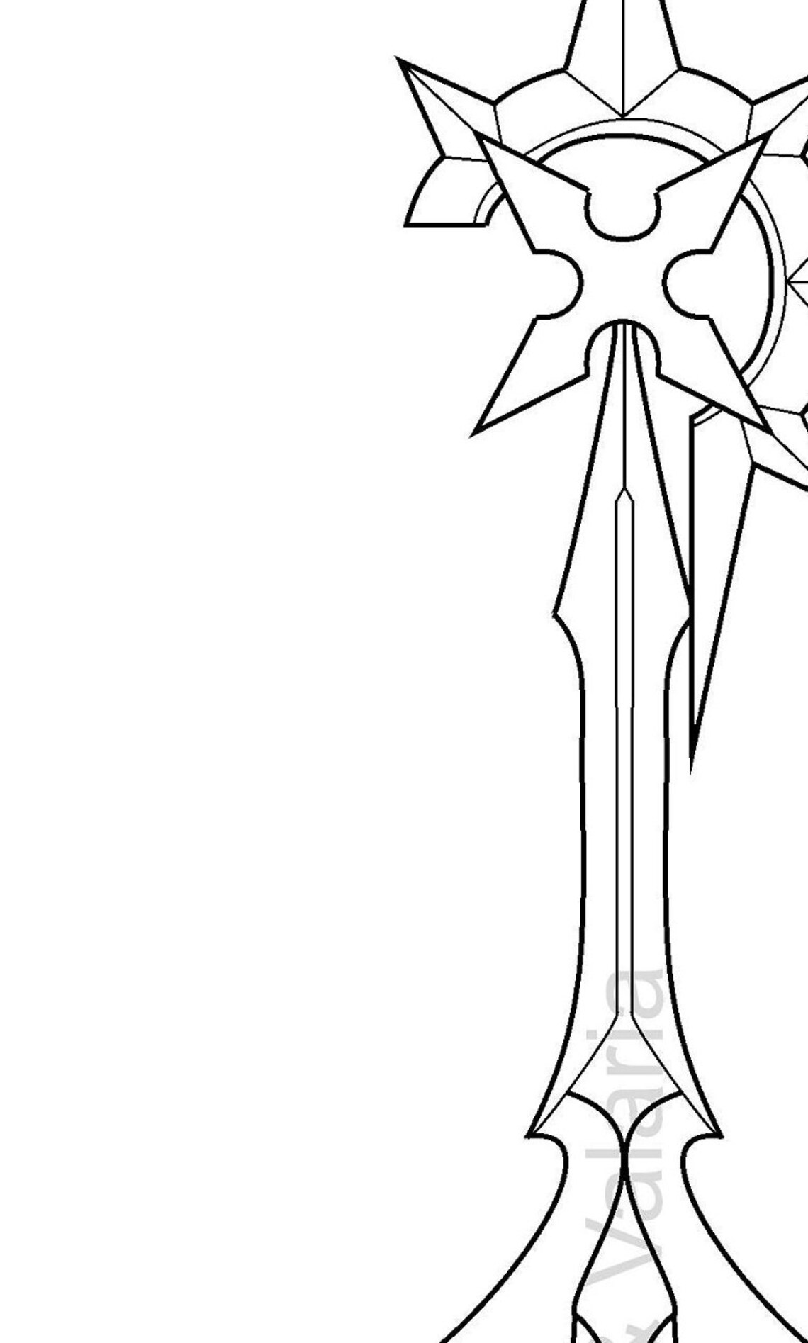 Twilight Blaze Keyblade Blueprint Etsy