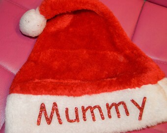 personalised baby santa hat