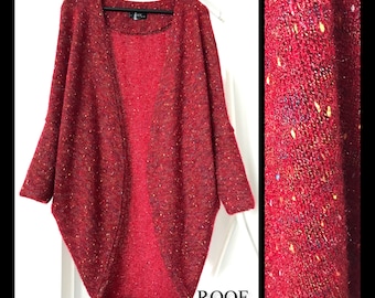 Red Knit Cardigan: Soft Warm Stylish Layer