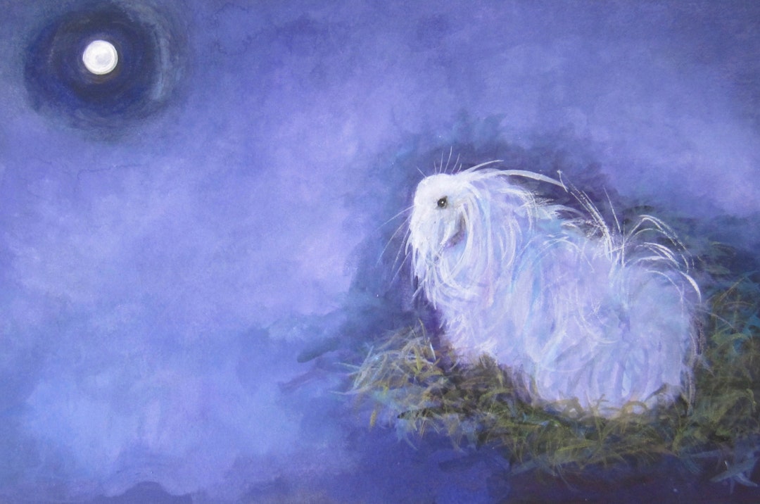 Wishing on the Moon Greeting Card - Etsy UK