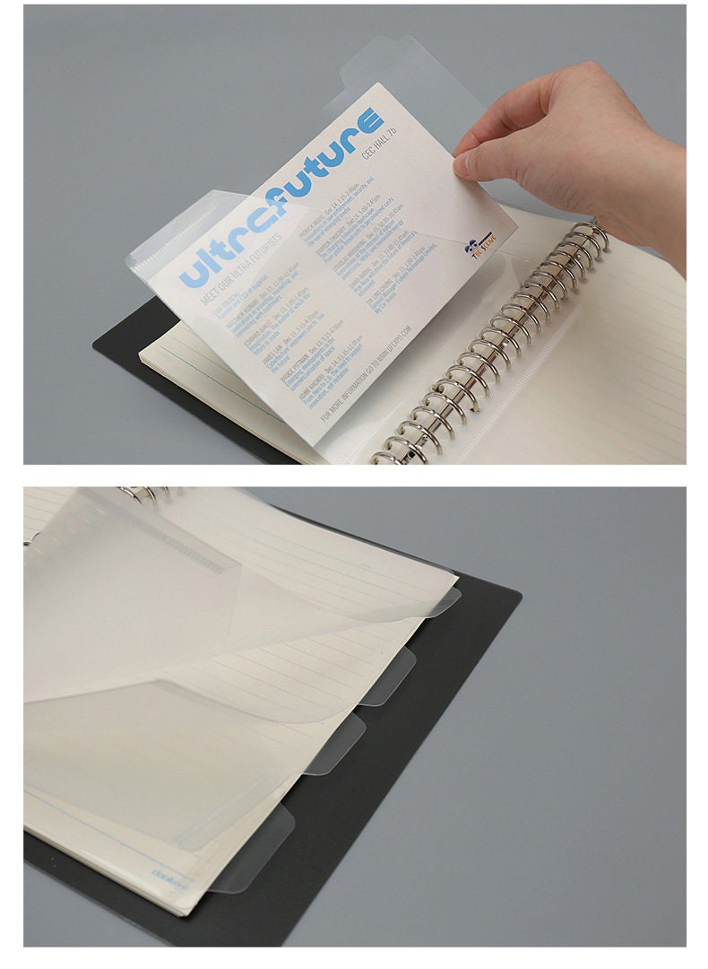 A5/B5 Binder Divider Accessary Kraft Divider Pocket Divider Etsy