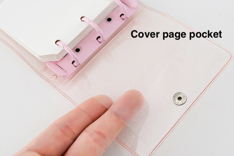 3 ring mini binder korean style clear binder diy cute etsy uk