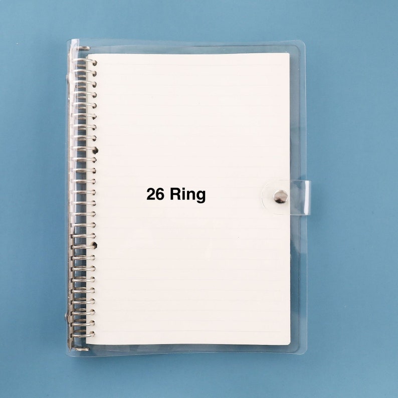 A4/A5/B5/A6/A7 Clear Binder 6 Ring 4 Ring 26 Ring Diary Etsy