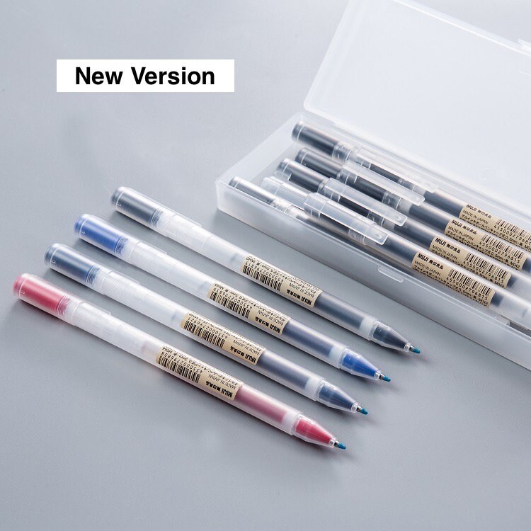 NEW MUJI Gel Ink Ballpoint Pen / Refill 0.5mm/ 0.38mm Black Etsy