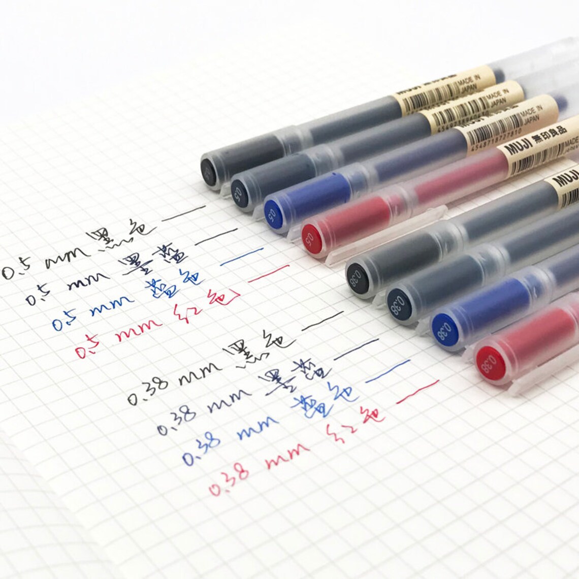 OLD MUJI Gel Ink Ballpoint Pen / Refill 0.5mm Black Gel Etsy