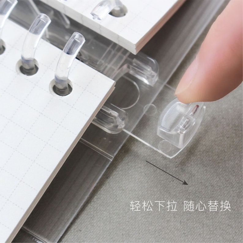 A5/B5 MUJI Style Looseleaf Binder Plastic Spiral Notabook Etsy