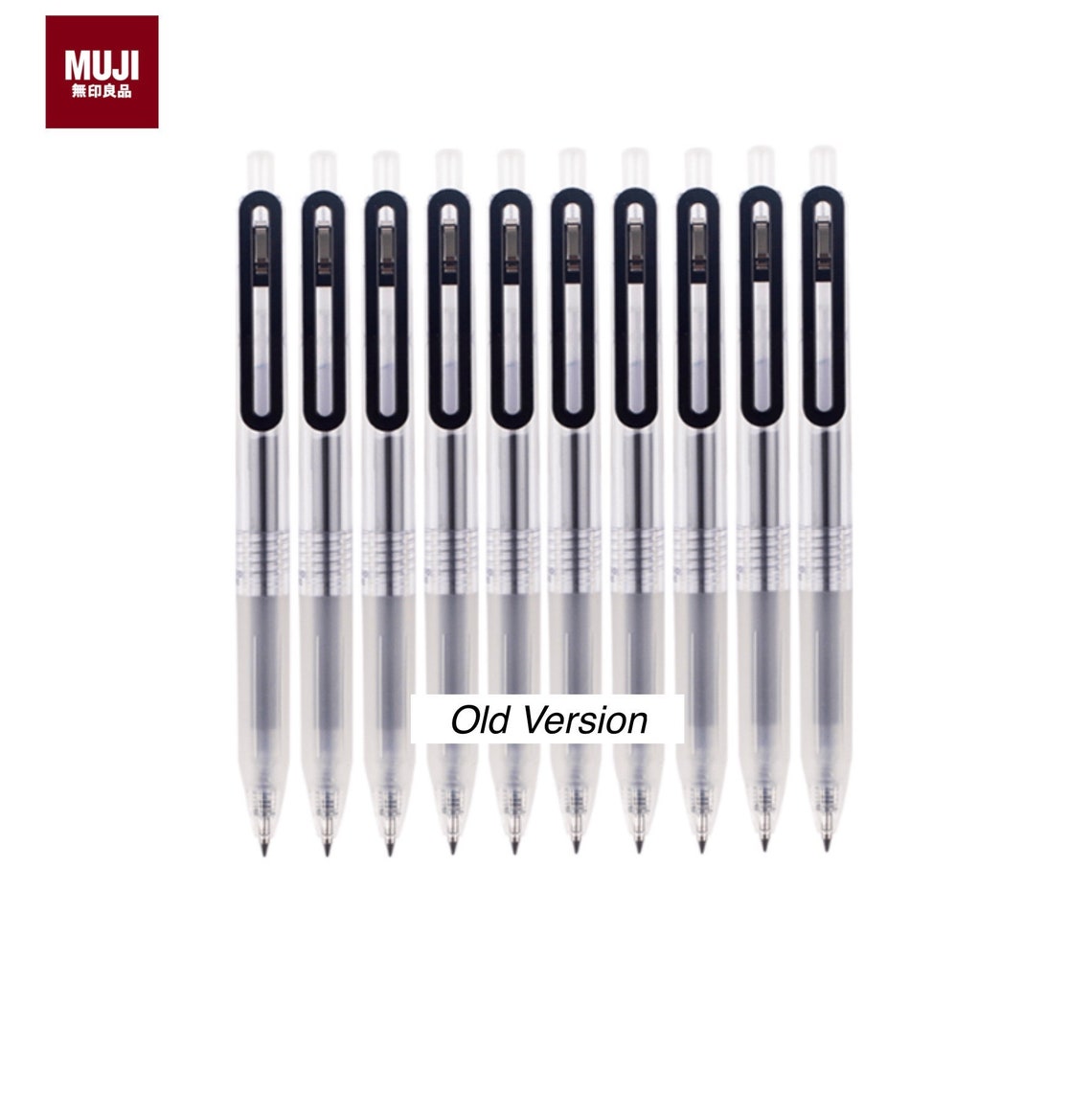 OLD MUJI Gel Ink Click Ballpoint Pen / Refill 0.5mm Black Etsy
