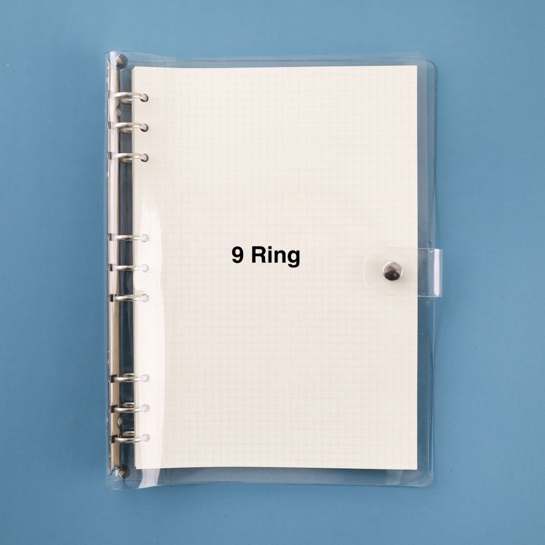 A4/A5/B5/A6/A7 Clear Binder 6 ring 4 Ring 26 Ring Diary Etsy