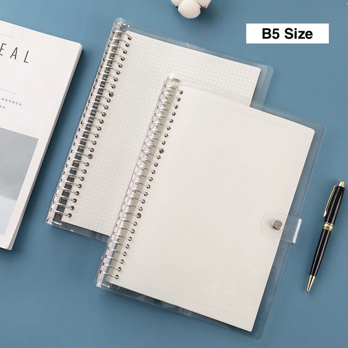 A4/A5/B5/A6/A7 Clear Binder 6 ring 4 Ring 26 Ring Diary Etsy