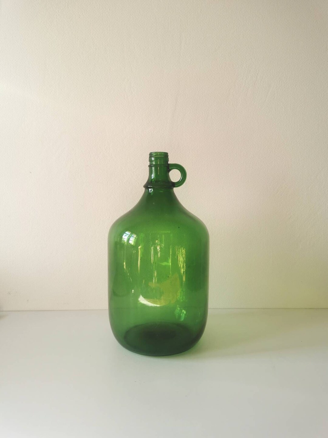 French Vintage Green Glass Wine Bottle 5 Litre French Etsy