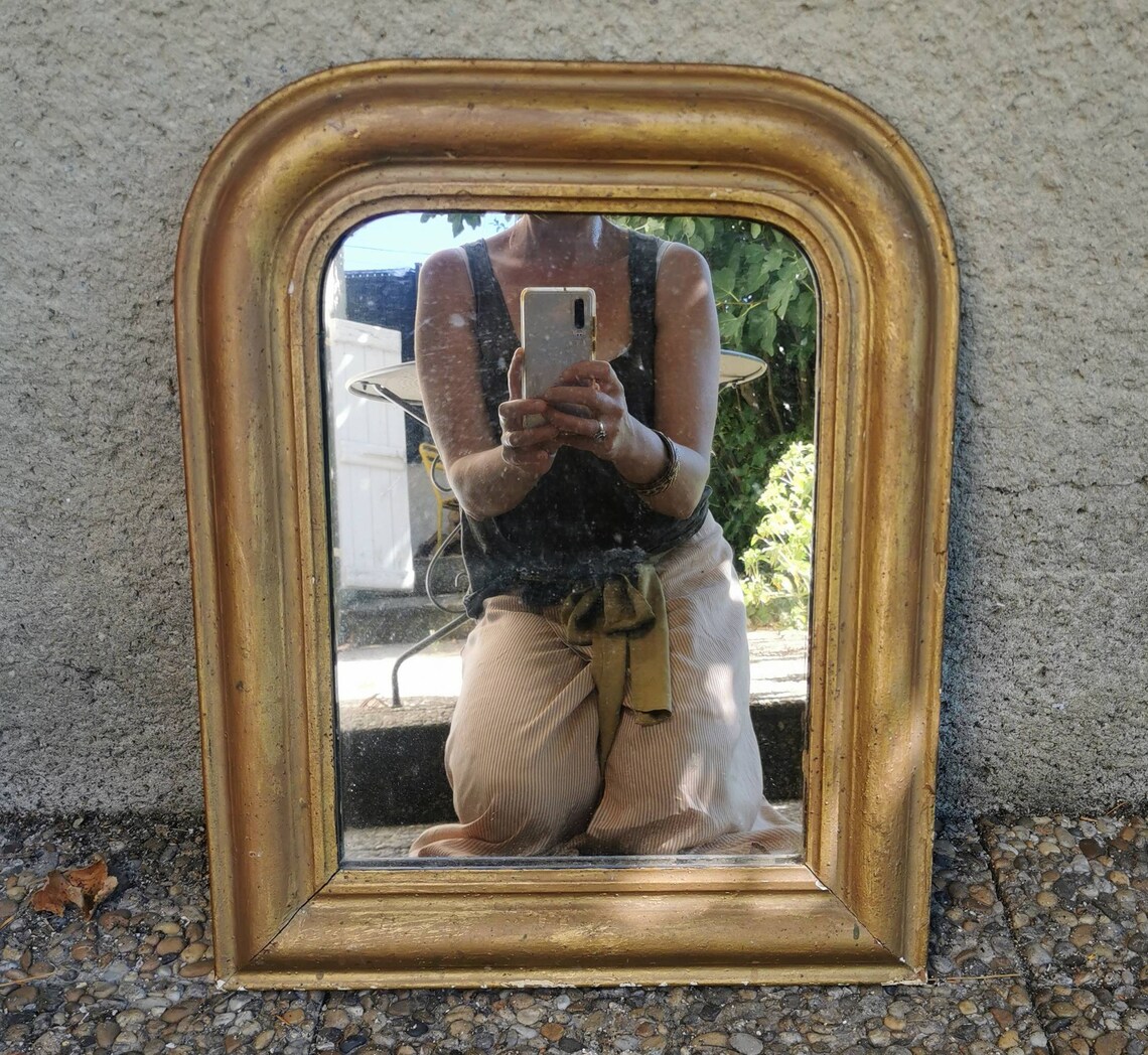 Antique Gold Mirror Farmhouse and Country Home Decor Heavy Etsy