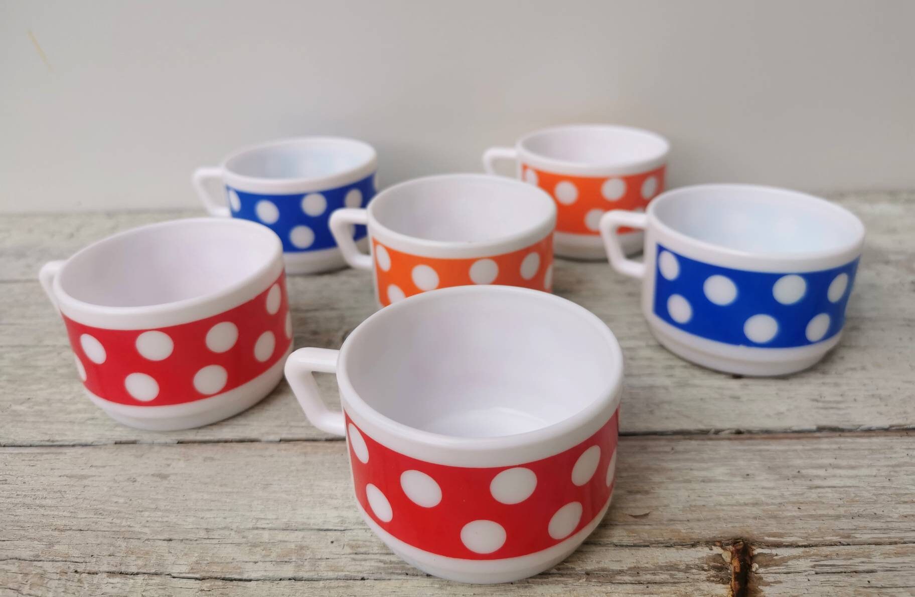French vintage espresso cups colourful coffee cups set of Etsy