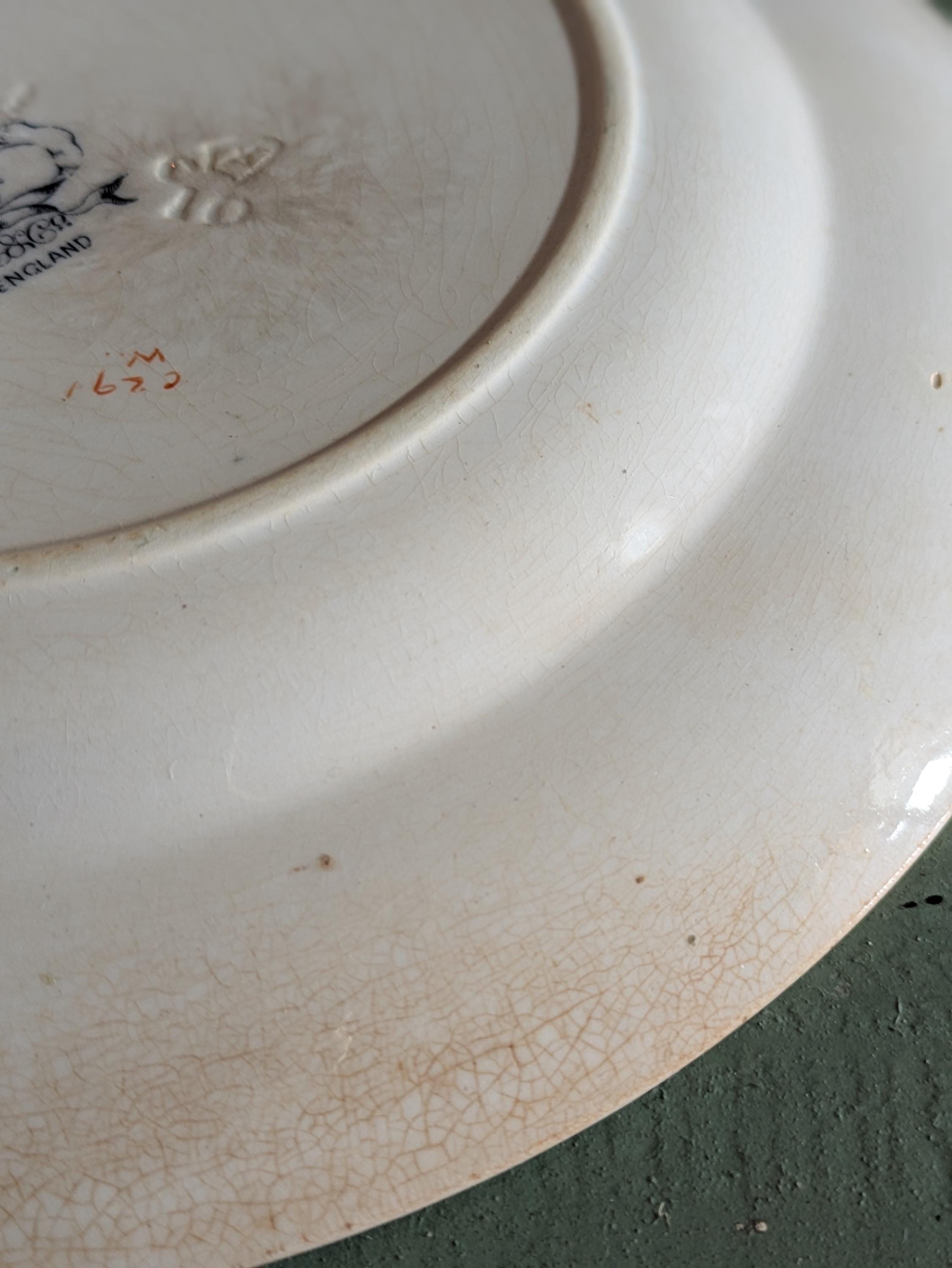 アンティーク ミントン フィレンツェ風プレート：19世紀イギリス製食器