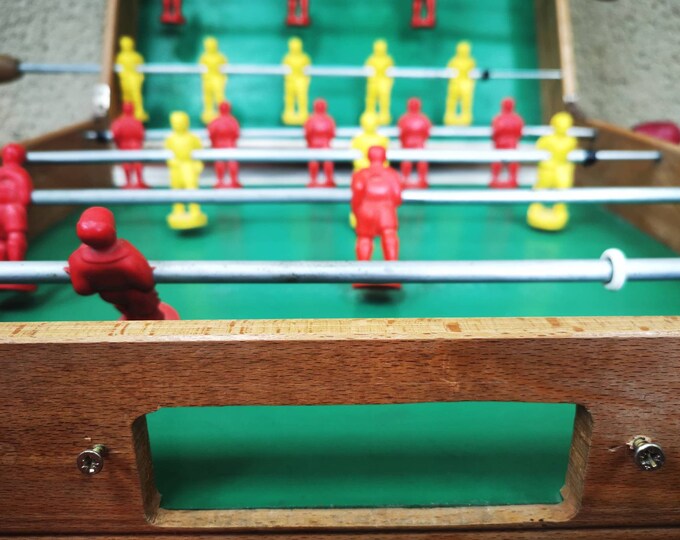 Vintage Table Football Game Table Soccer for 2 Players Retro Etsy