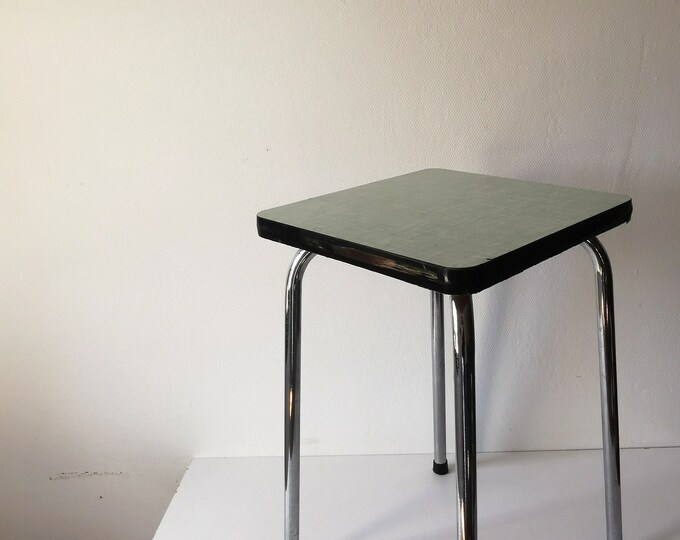 Vintage Formica, Retro Stool, 1970s Wood Effect Stool, Retro Kitchen ...