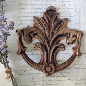 French Antique Door Knockers, 19th Century Cast Iron Decor