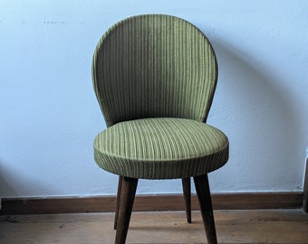 Vintage mid century chair, retro, simple mid century modern furniture, circa 1960s, wooden  chair, French vintage seating