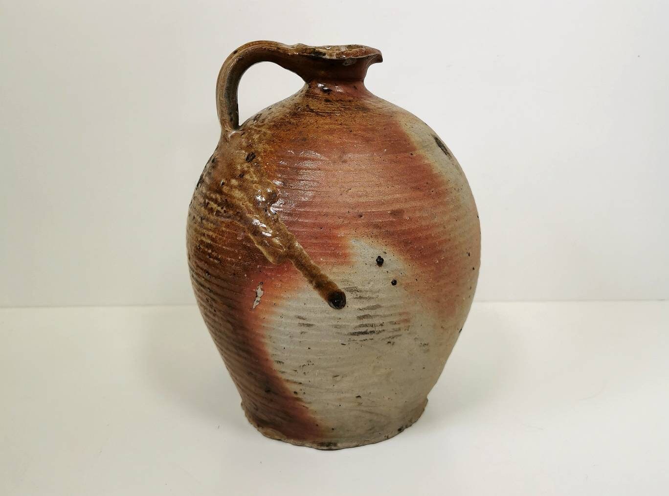 Récipient d'eau Primitif Antique, Poterie Faite à La Main, Pichet Émaillé en Terre Cuite Articles Mé