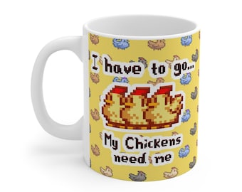 Taza de Stardew Valley con diseño de pollo