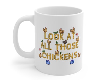 Taza de Stardew Valley, regalo para los amantes de los pollos