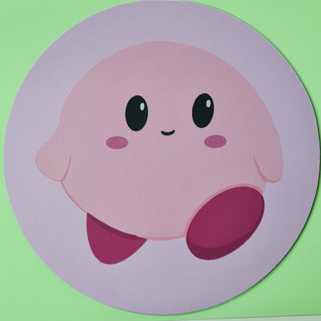Kirby Mouse Pad Cute Kirby Mouse Mat Cute Kirby Etsy UK