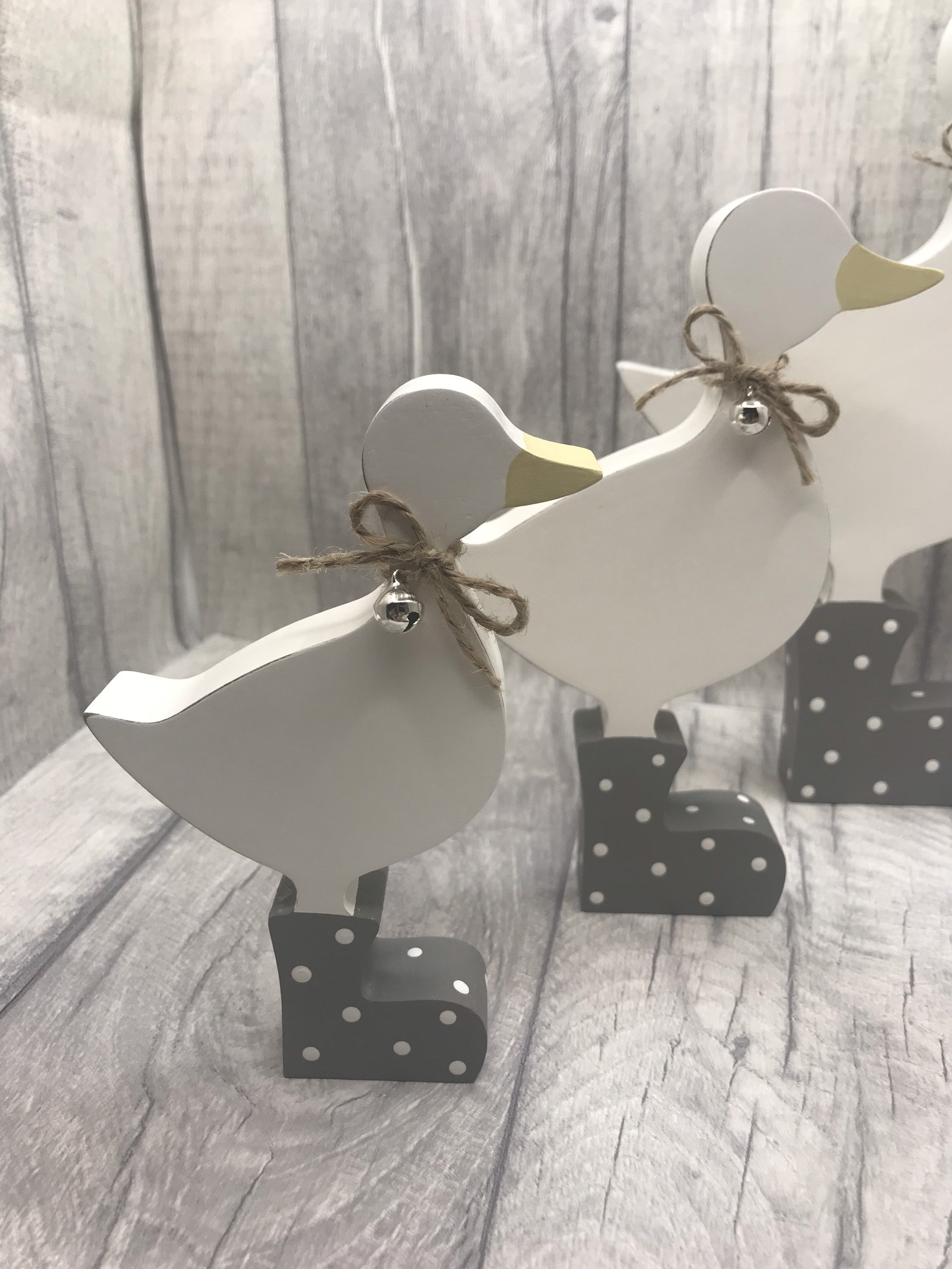 Ducks in boots duck family baby duck spotty ducks wooden Etsy