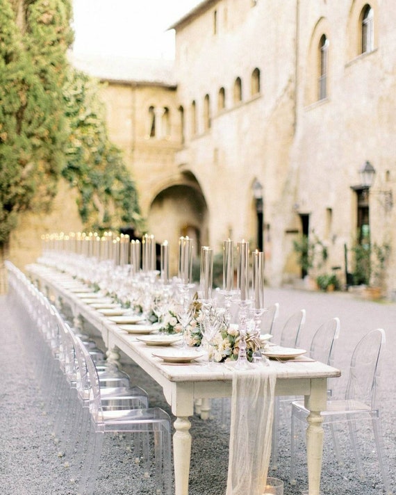 luchuan white beaded table runner wedding