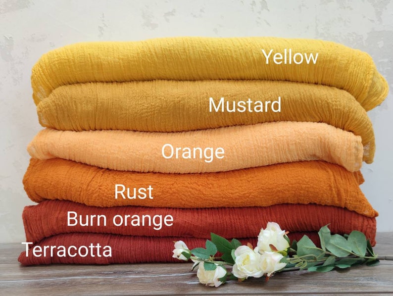 Mustard Yellow Wedding Gauze Table Runner Table Centerpiece Cheesecloth Runner Rustic Table Wedding decor Ceremony Decorations Ideas Bridal image 7