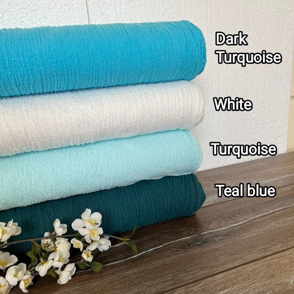 Teal Blue Turquoise Wedding Gauze Table Runner Table Centerpiece Cheesecloth Runner Rustic Wedding Decor Dinner Table Decorations Ideas Gift