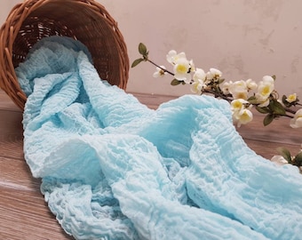 Turquoise Wedding Gauze Table Runner Table Centerpiece Cheesecloth Wedding Ceremony Decorations Modern Ideas Boho Style Cotton Runner Gift