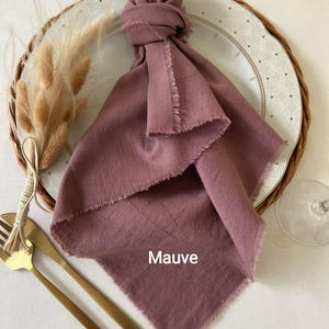 Tovaglioli da matrimonio color malva, tovaglioli da cena in cotone, tovaglioli in garza, decorazioni rustiche per matrimoni, tovaglioli in garza, tovaglioli da tavola in stile fattoria, tovaglioli da regalo per la cena