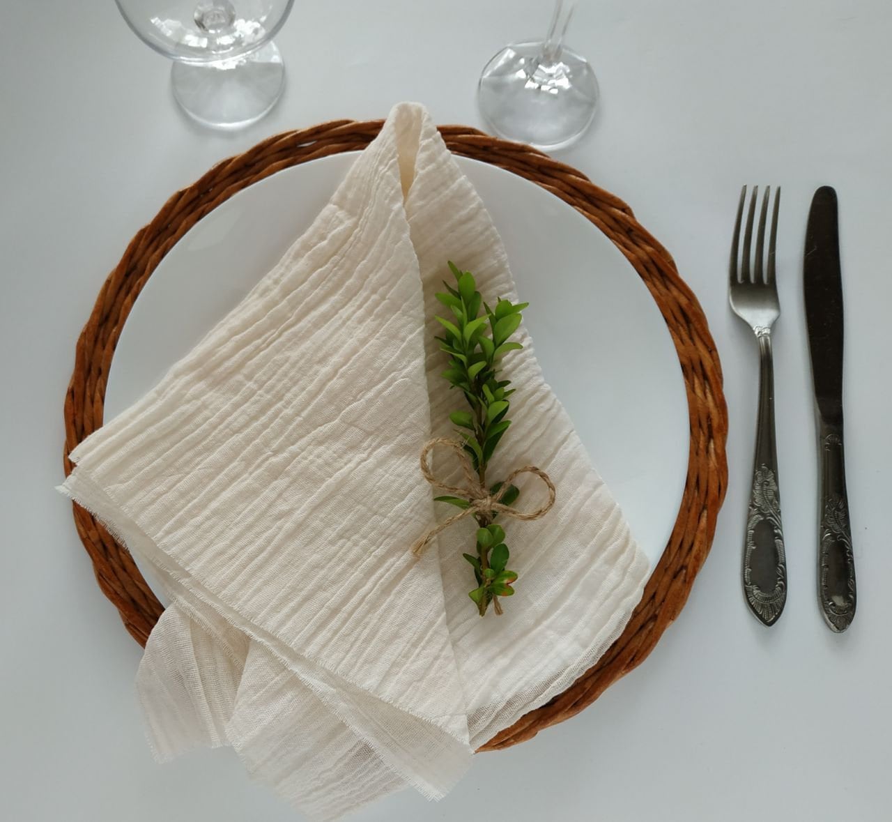 Ivory Wedding Napkins Set 4 Cotton Dinner Napkins Cheesecloth Etsy Canada