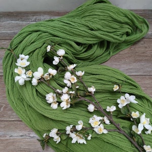 Avocado Green Wedding Gauze Table Runner Rustic Wedding Cheesecloth Runner Dyed cheesecloth Event Centerpiece Runner Watercolor Boho  Decor