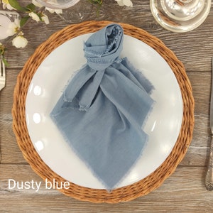 Dusty blue Wedding Gauze Table Runner Bridal Shower Runner Table Centerpiece Cheesecloth Runner Boho Wedding Decorations Tape Rustic Gift image 4