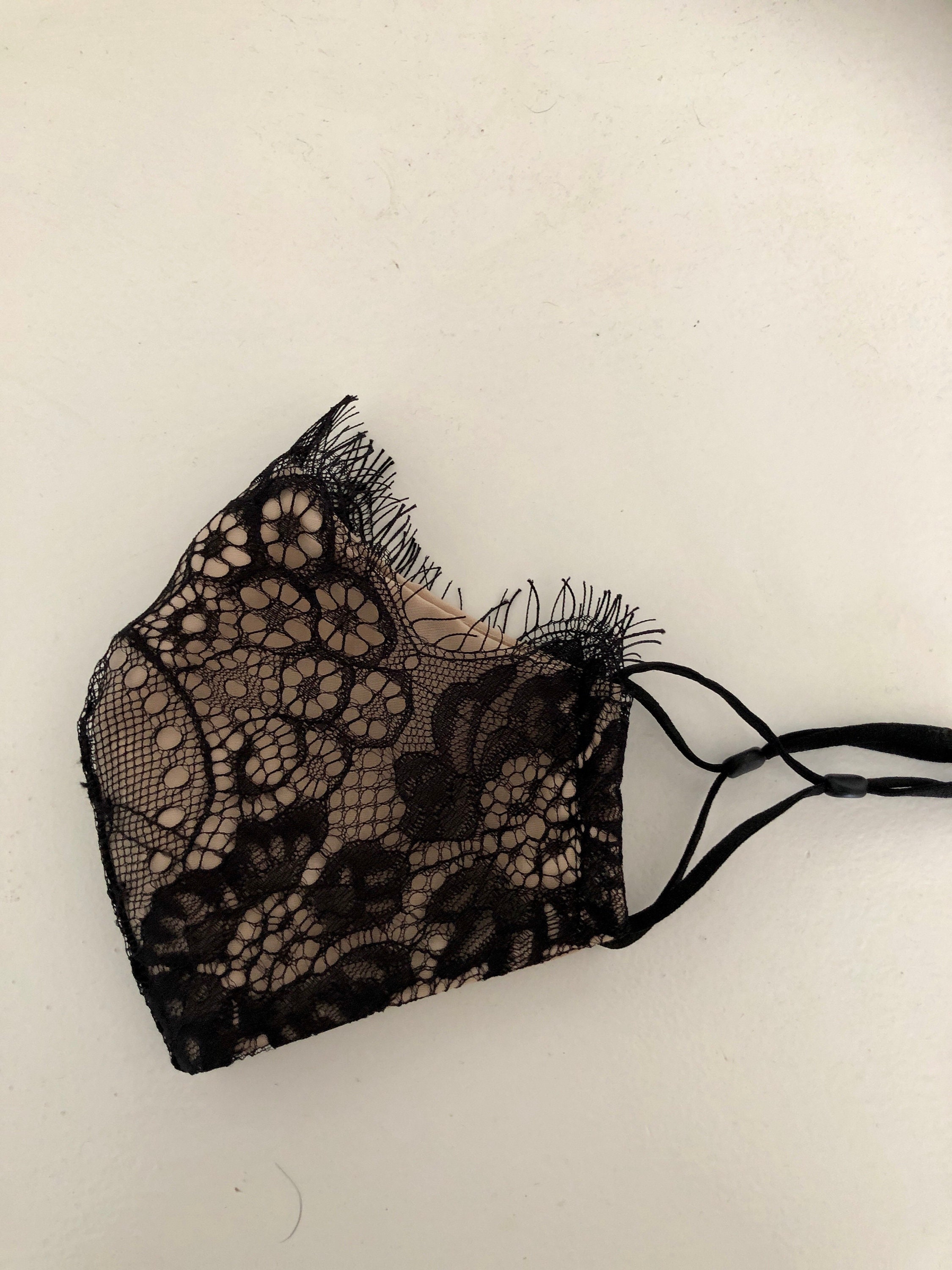 Bridal Face Mask Pretty Face Mask Evening Face Mask Lace Etsy UK
