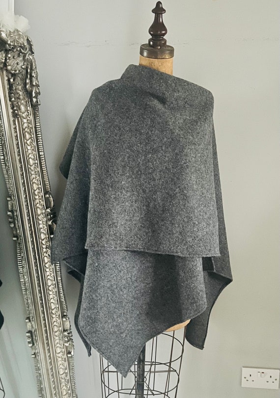 Boiled wool cape hotsell