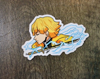 Anime Lightning Boy Waterproof Sticker, Anime, Cartoon, Japanese, Demon, Manga, Gift for Anime Fan, Anime Sticker